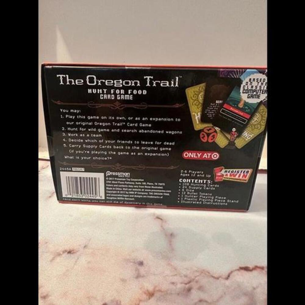 Embark on a Food-Hunting Adventure w/ The Oregon Trail Hunt for Food Card Game - Picture 2 of 2
